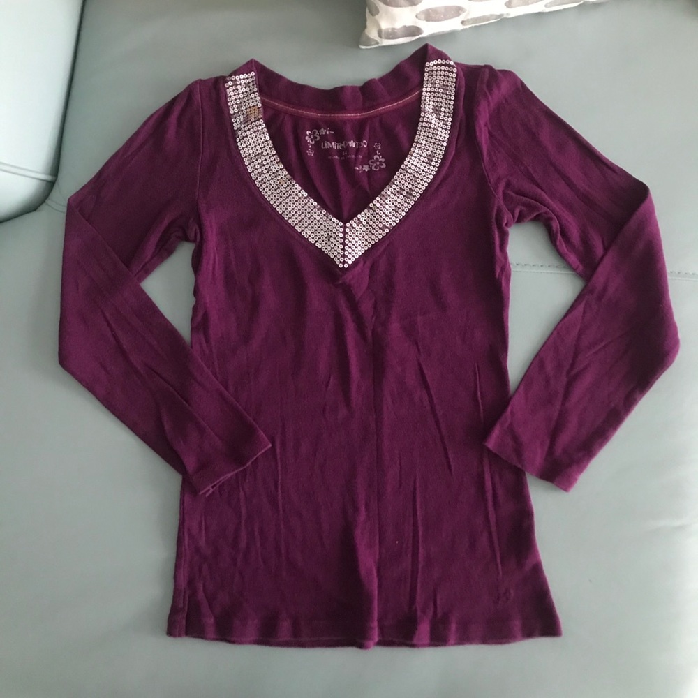 Sequin Purple Sweater